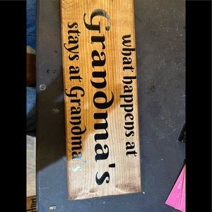 Wood sign
